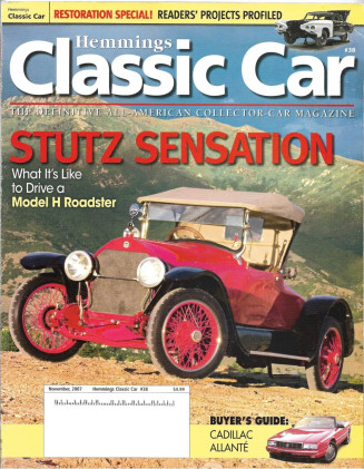 HEMMINGS CLASSIC CAR 2007 NOV - RESTORE SPECIAL, BIG-6
